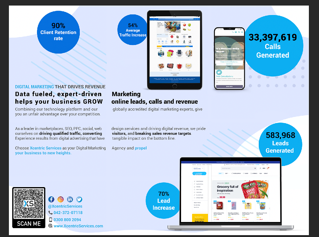 Xcentric Services Digital Marketing Agency | SEO Agency | Web & App Development Company cover